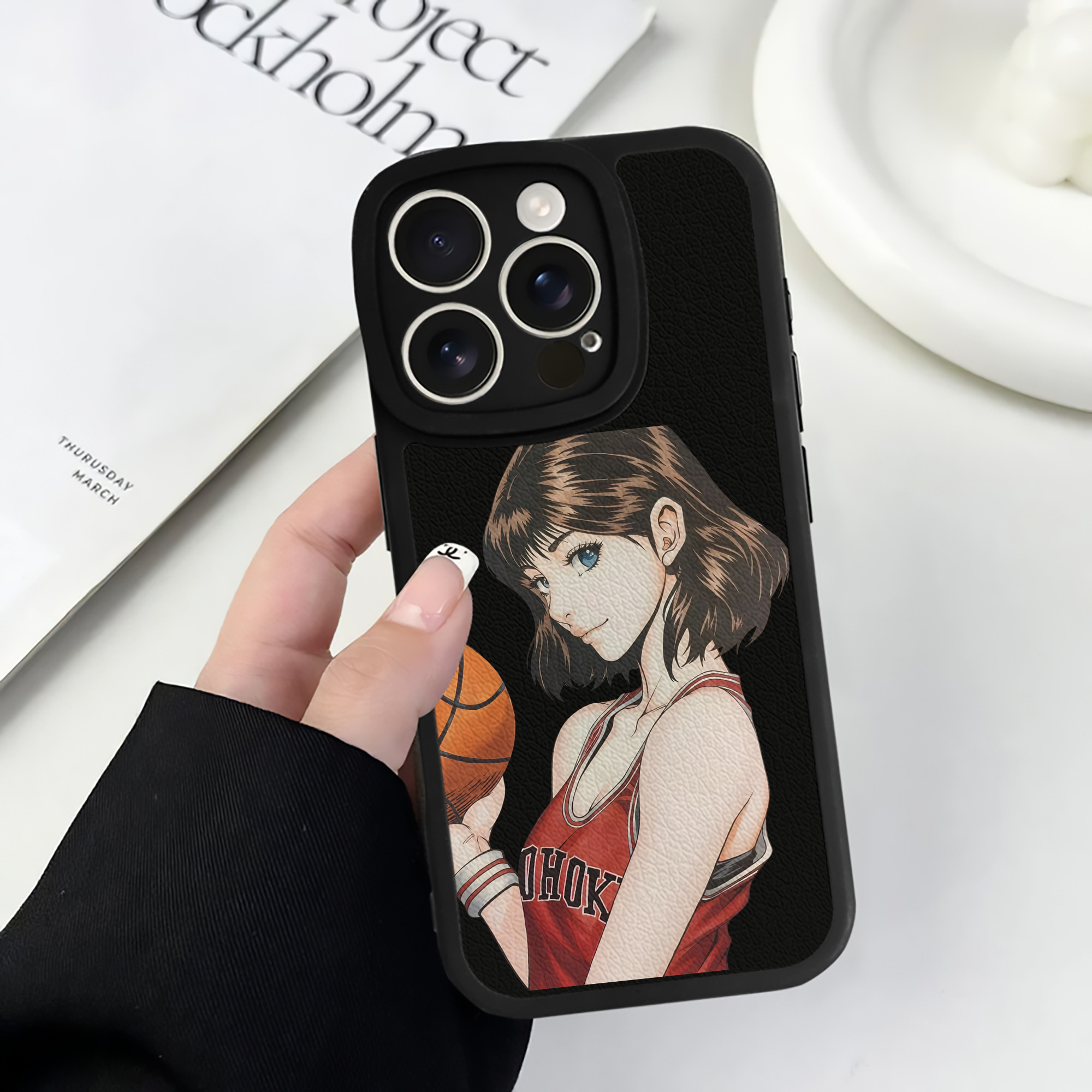 （画像用） SLAM DUNK／スラムダンク 【iPhone 16シリーズ対応】シリコンスマホケース（レザー調） 材質：シリコン